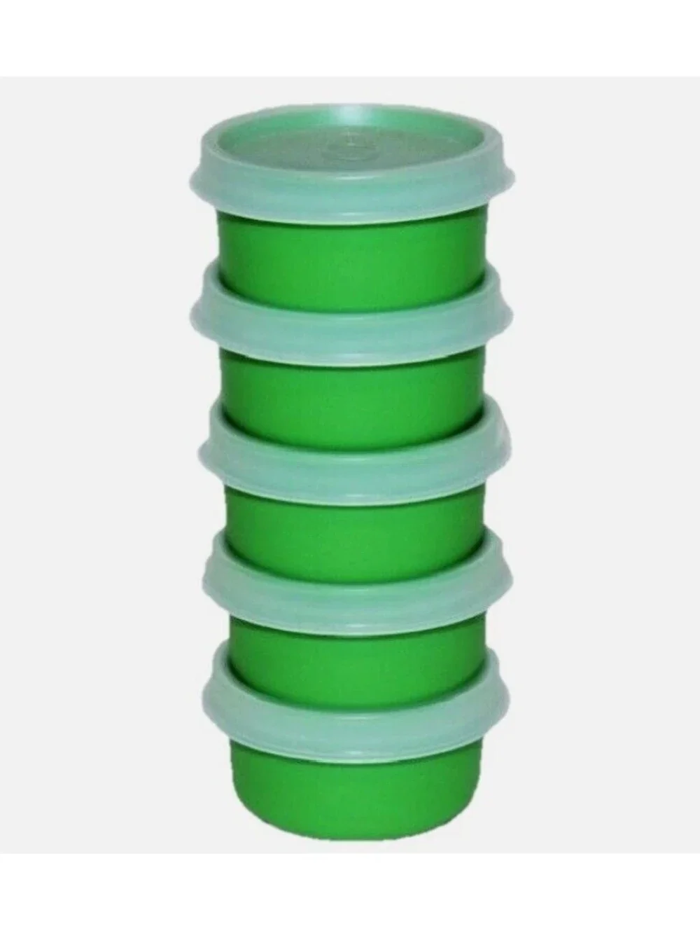 Tupperware Smidget 1 oz Container Set of 5 Clear Seal/Lid  New